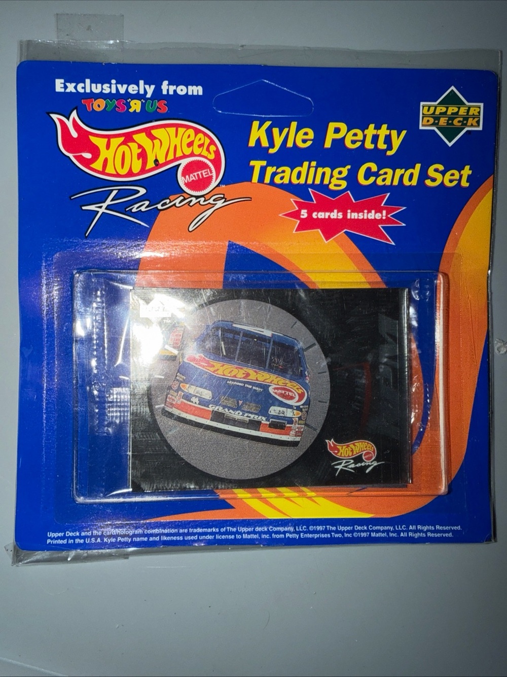 Hot Wheels Kyle Petty Racing Trading Card Set - Blue